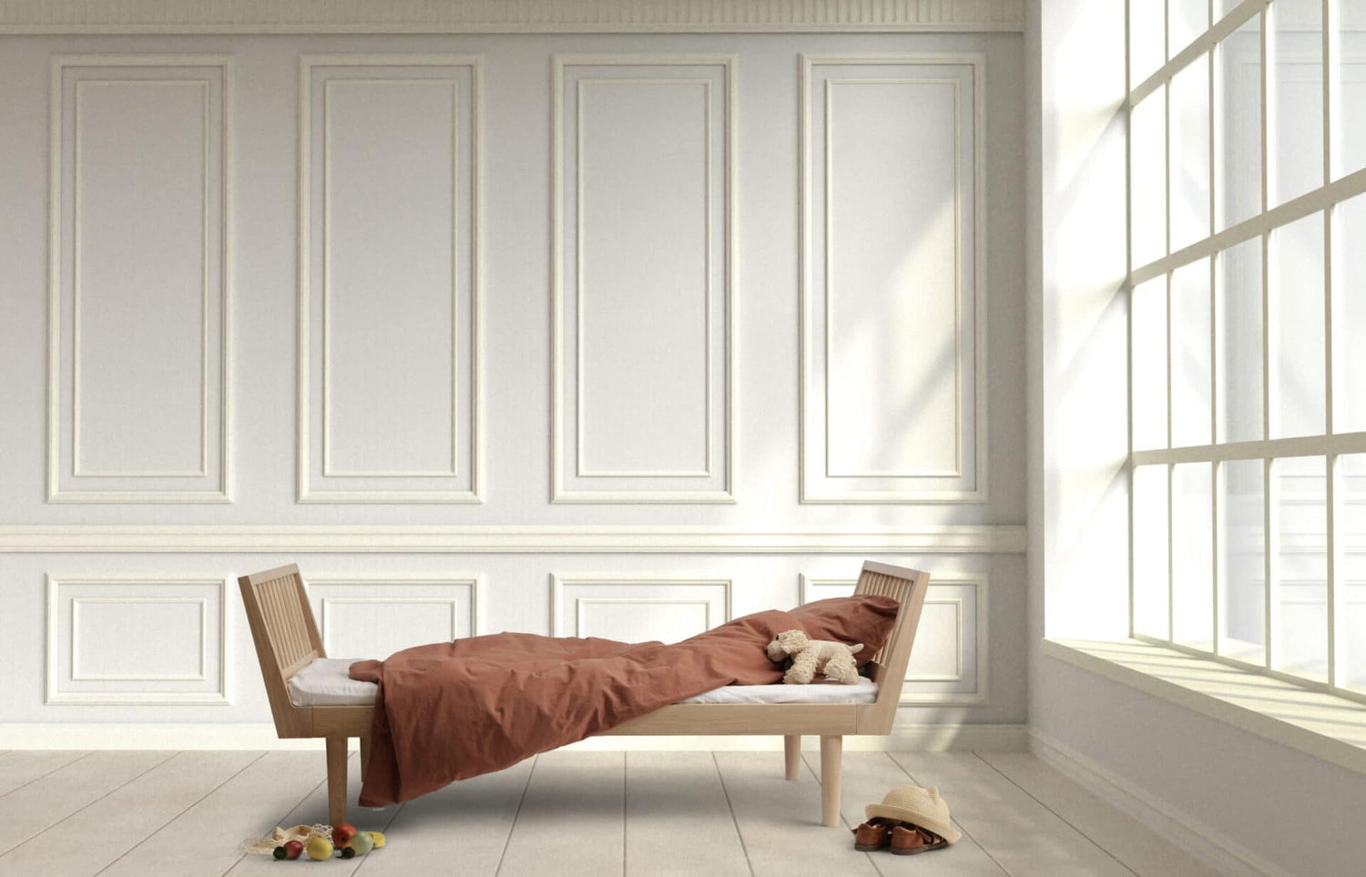 KAS COPENHAGEN - Lit Eli - Kas Copenhagen - 90 X 160 Cm - Chêne Fumé