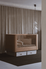 QUAX - Lit Bébé Évolutif ASHI 140 x 70 cm - Crème