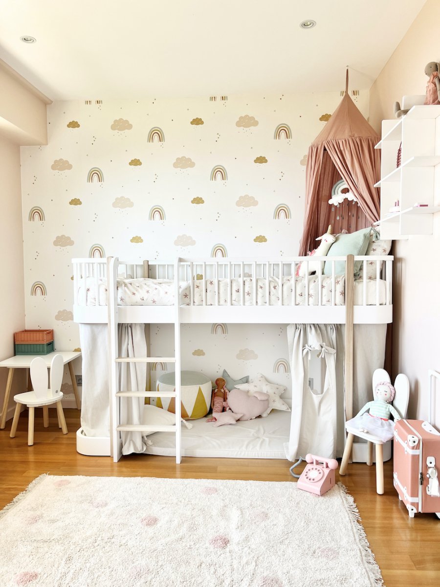 Chambre fille arc en ciel