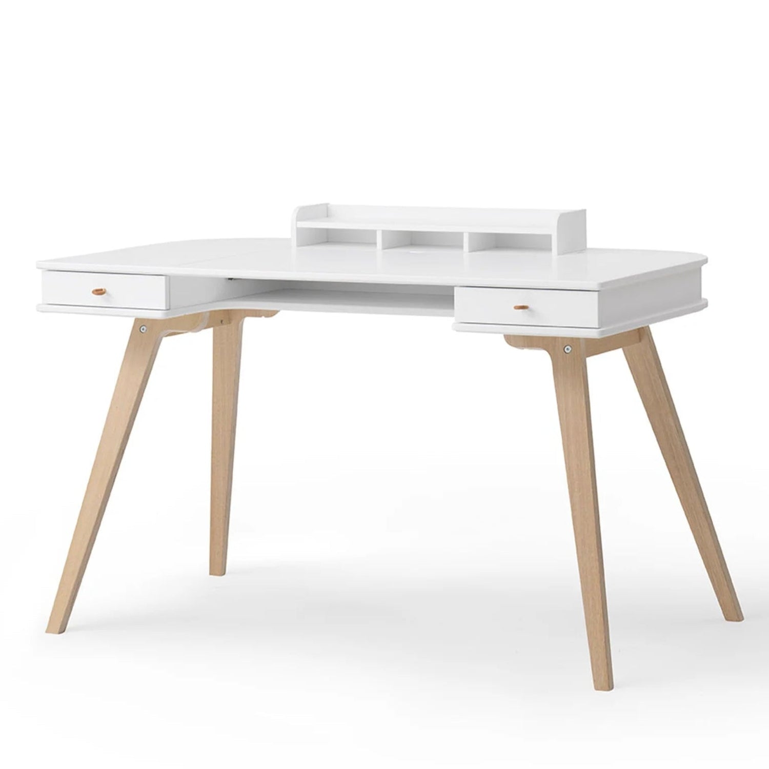 OLIVER FURNITURE - Bureau Wood 72,6 cm, Blanc/Chêne