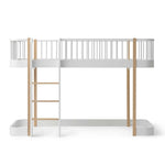 OLIVER FURNITURE - Lit Mezzanine Mi - haut Wood Original, Blanc/Chêne