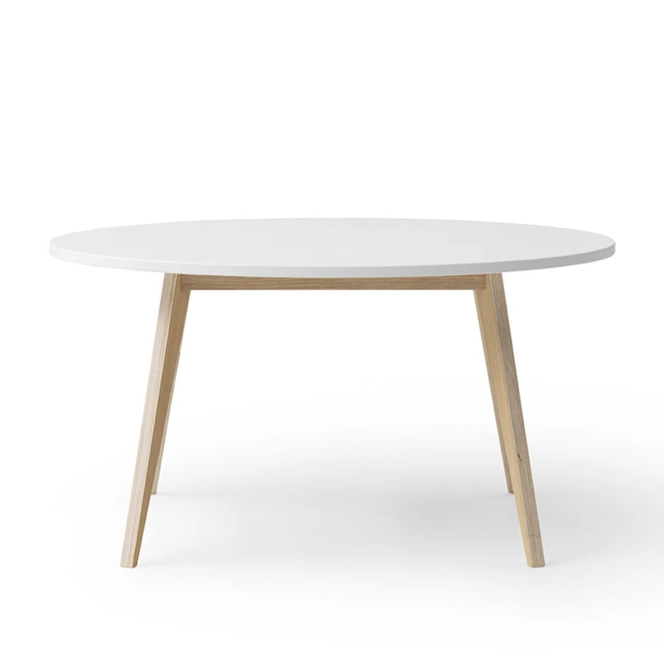 OLIVER FURNITURE - Table Wood PingPong, Blanc/Chêne