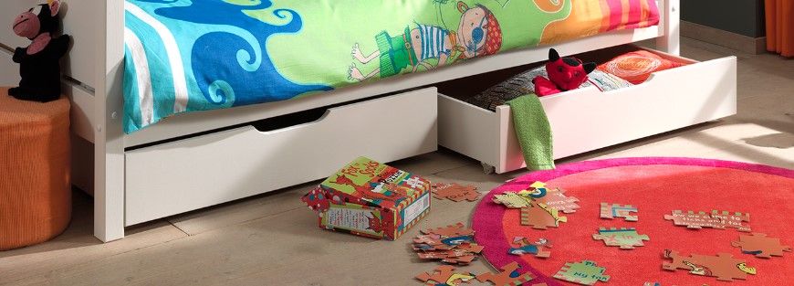 Lit Superposé (H 180cm) PINO 90 x 200 cm Blanc VIPACK