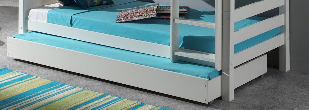 Lit Superposé (H 160cm) PINO 90 x 200 cm Blanc VIPACK