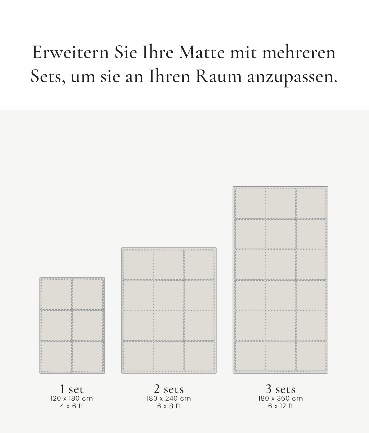 TODDLEKIND - Premium Foam Playmats | Deco - Ecru