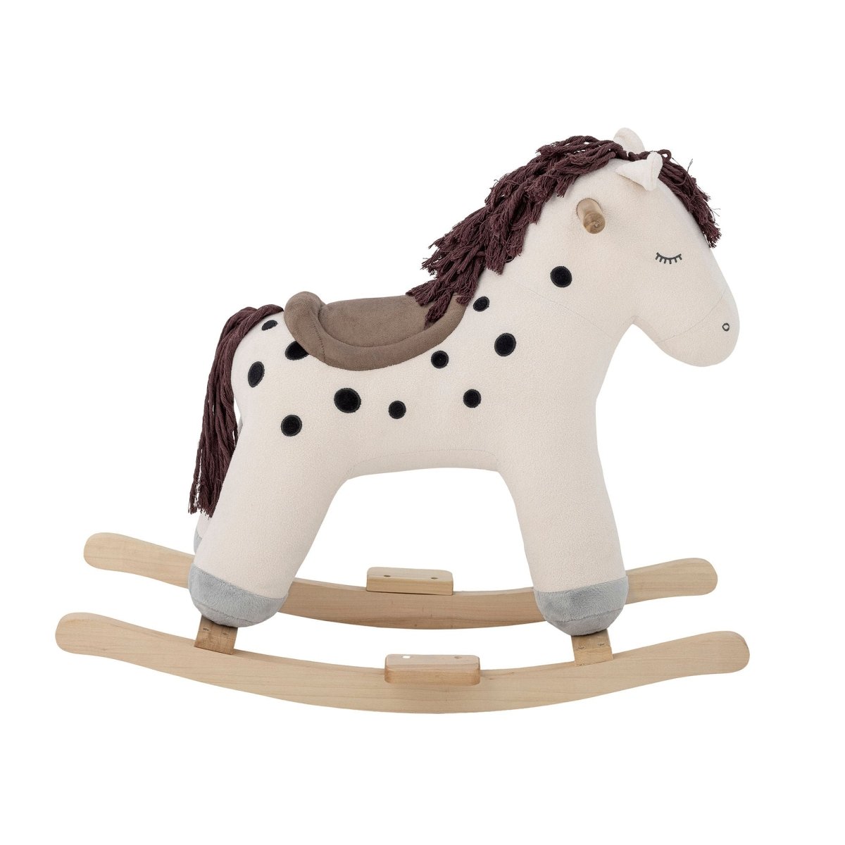 BLOOMINGVILLE MINI - Merlen Jouet à Bascule, Cheval, Blanc, Polyester