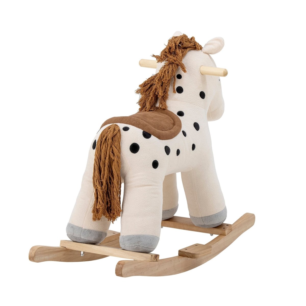 BLOOMINGVILLE MINI - Merlen Jouet à Bascule, Cheval, Blanc, Polyester