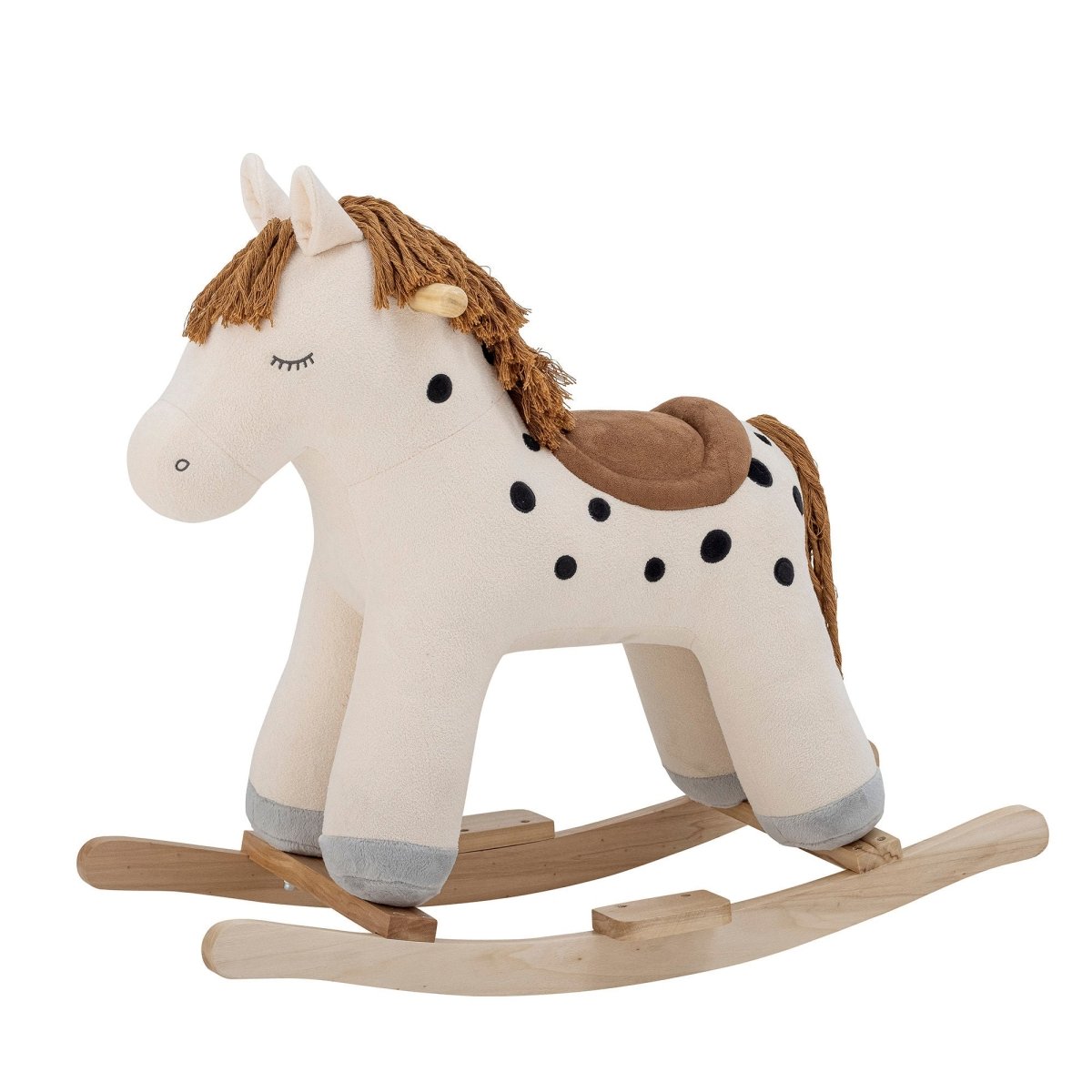 BLOOMINGVILLE MINI - Merlen Jouet à Bascule, Cheval, Blanc, Polyester