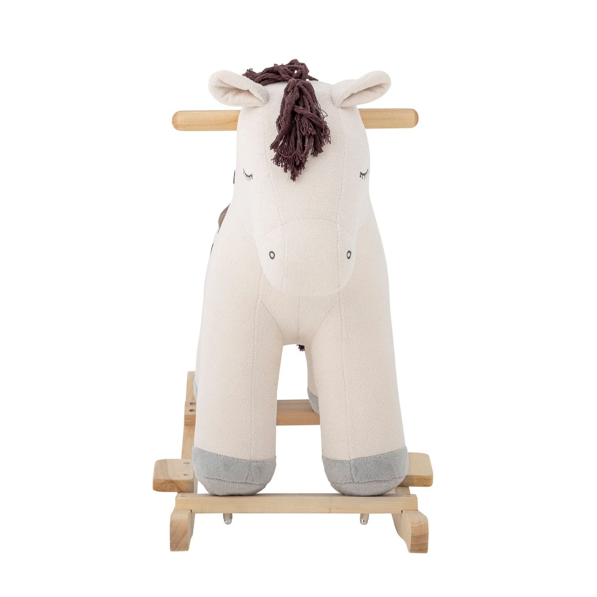 BLOOMINGVILLE MINI - Merlen Jouet à Bascule, Cheval, Blanc, Polyester