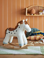 BLOOMINGVILLE MINI - Merlen Jouet à Bascule, Cheval, Blanc, Polyester