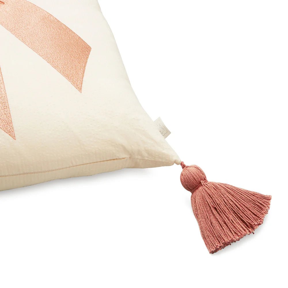 CAM CAM - Coussin Brodé - Ocs - Noeuds