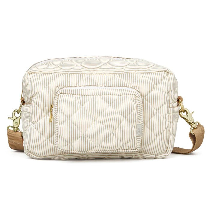 CAM CAM - Petit Sac À Langer - Ocs Classic Rayures Camel