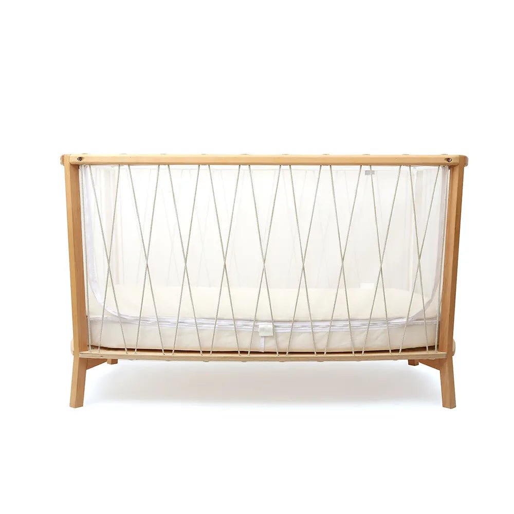 CHARLIE CRANE - Lit KIMI 120 Avec Matelas Coco Naturel + Surmatelas + Lacets Lichen