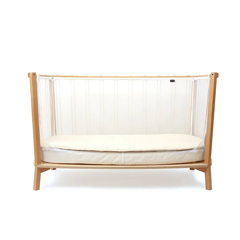 CHARLIE CRANE - Lit KIMI 120 Avec Matelas Coco Naturel + Surmatelas + Lacets Lichen