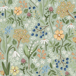 DEKORNIK - Fond D'écran Vert Champ De Fleurs