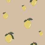 DEKORNIK - Papier Peint Pour Enfants Petits Citrons Beige