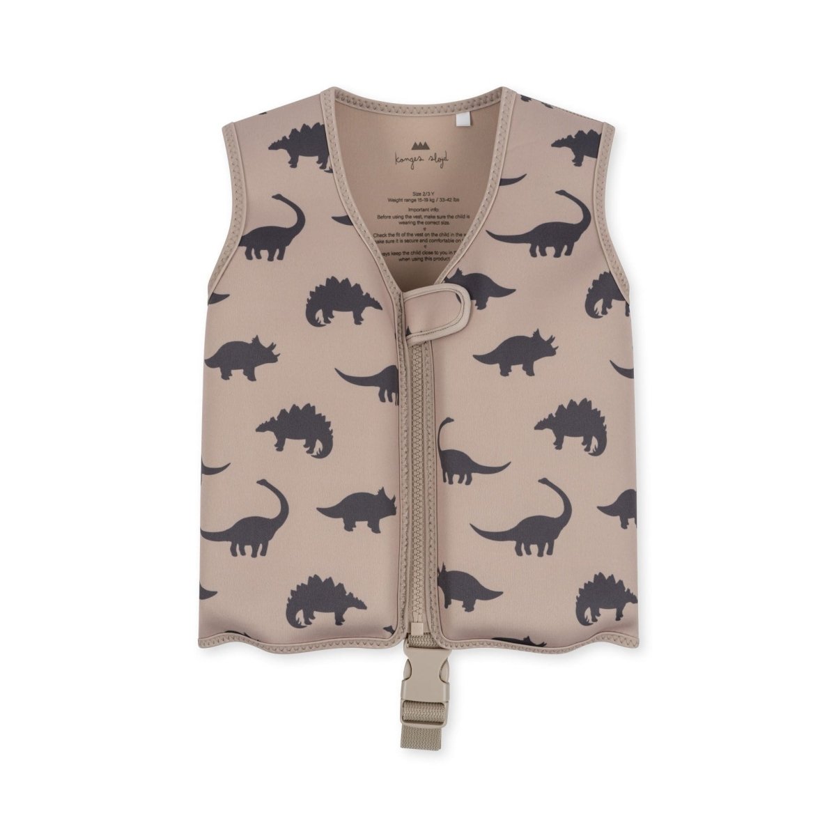 KONGES SLØJD - Gilet Natation Flotteur Néoprène - Dinosaure