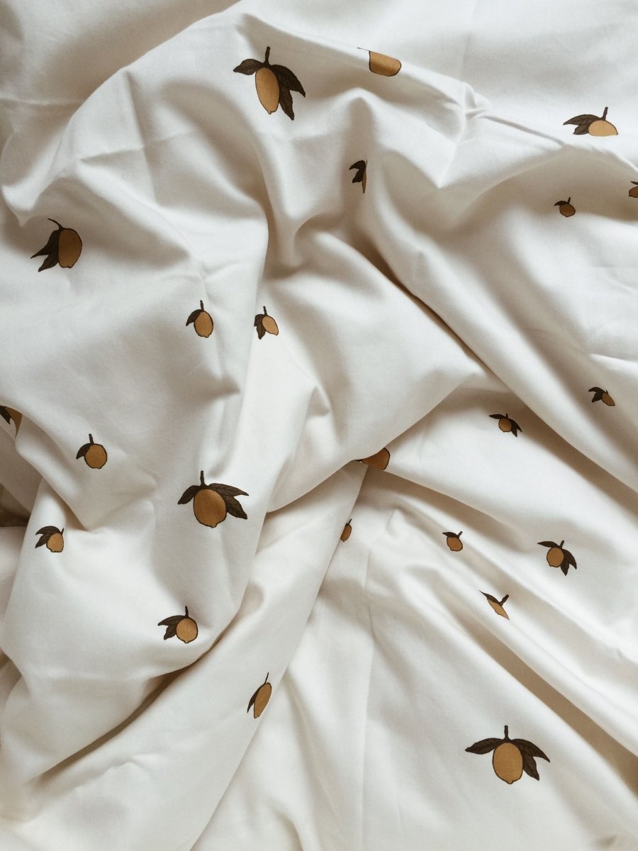 KONGES SLØJD - Parure de Lit Pour Lit Simple 140x200 Cm - Citron