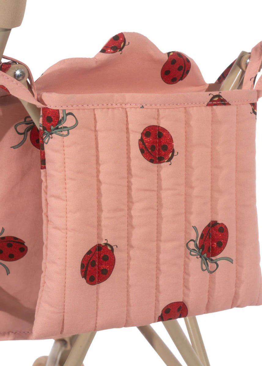 KONGES SLØJD - Poussette Canne Pour Poupée - Coccinelle À Paillettes
