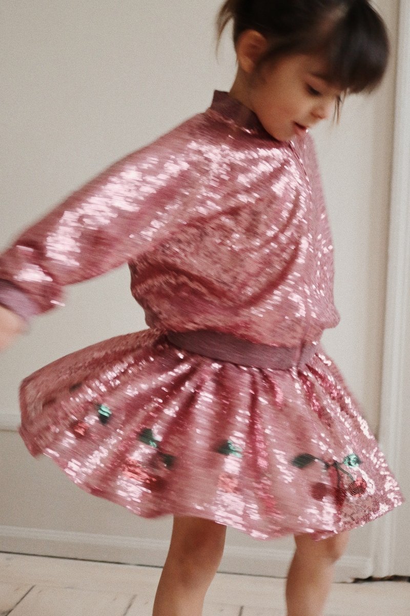 KONGES SLØJD - Veste Bomber À Sequins Starla - Rose
