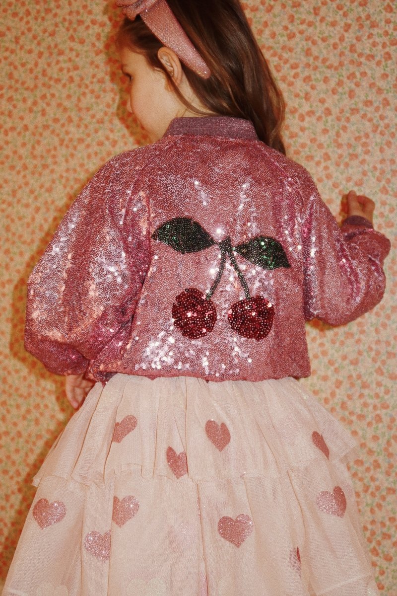 KONGES SLØJD - Veste Bomber À Sequins Starla - Rose