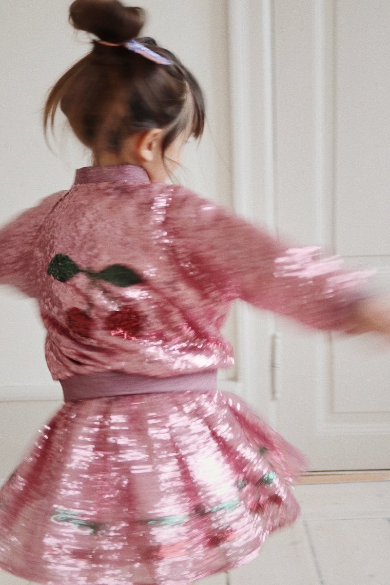 KONGES SLØJD - Veste Bomber À Sequins Starla - Rose