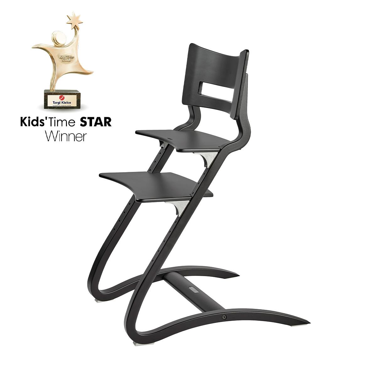 LEANDER - Chaise Haute Sans Arceau, Classic, Noir