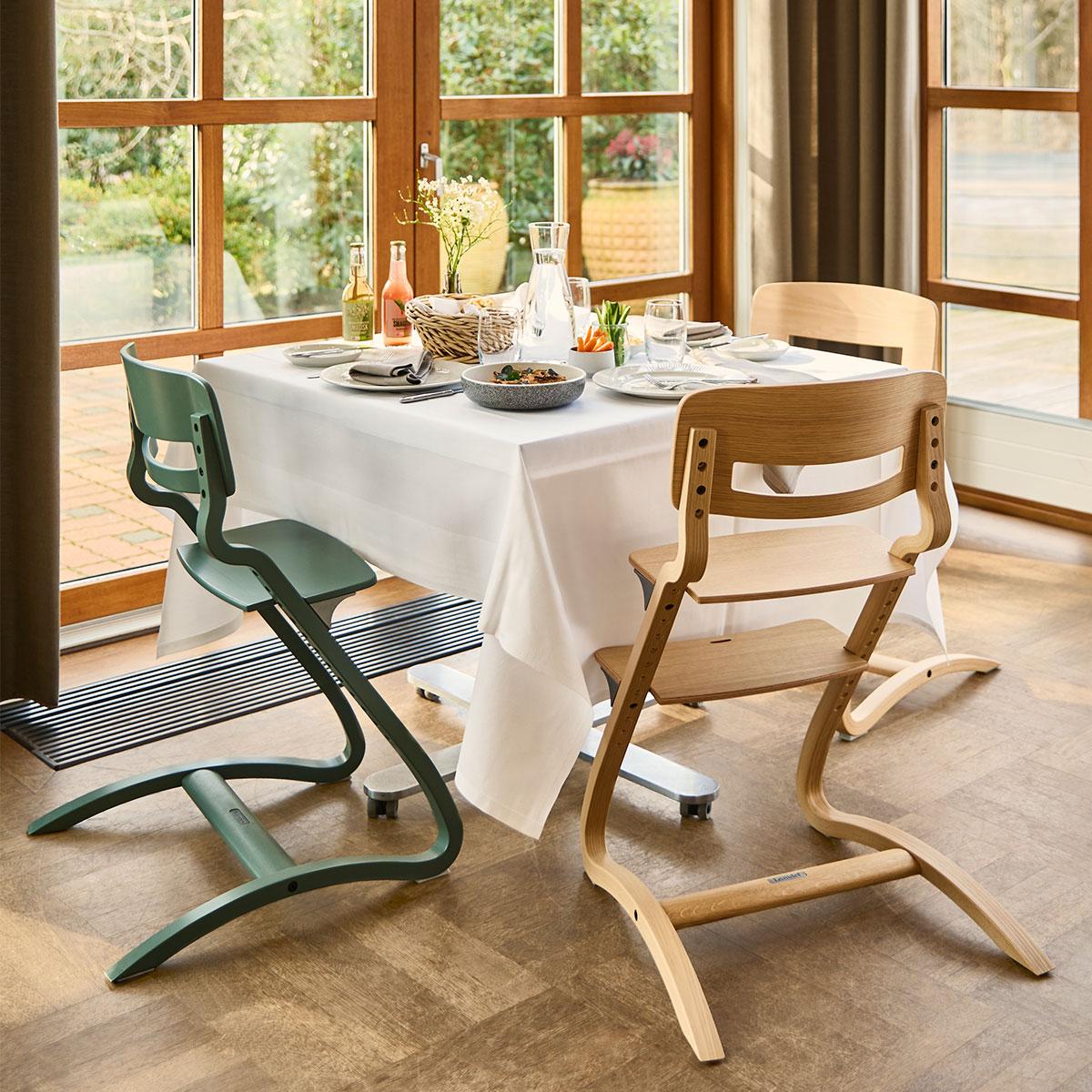 LEANDER - Chaise haute sans arceau Leander Louie™ Sauge