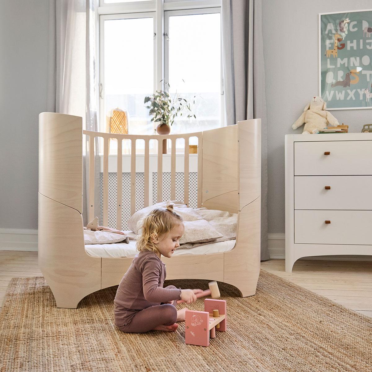 LEANDER - Lit Bébé Évolutif 0 - 3 Ans Leander Classic™, Cérusé