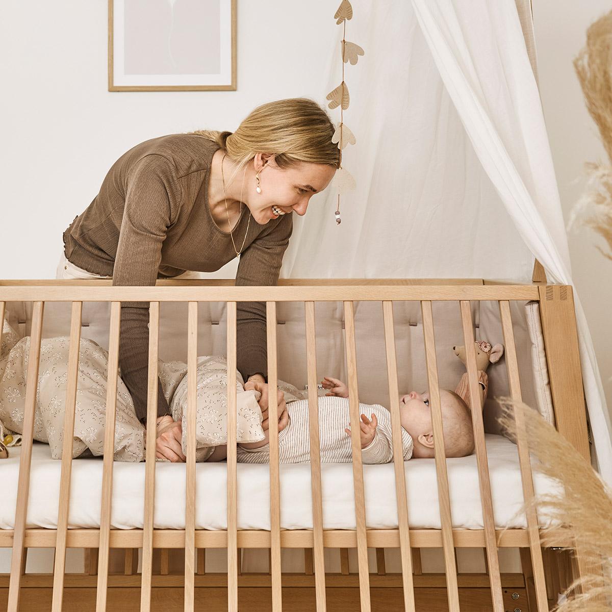 LEANDER - Lit Bébé Linea, Chêne