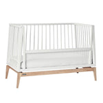 LEANDER - Lit Bébé Luna, 140x70 Cm, Blanc/chêne