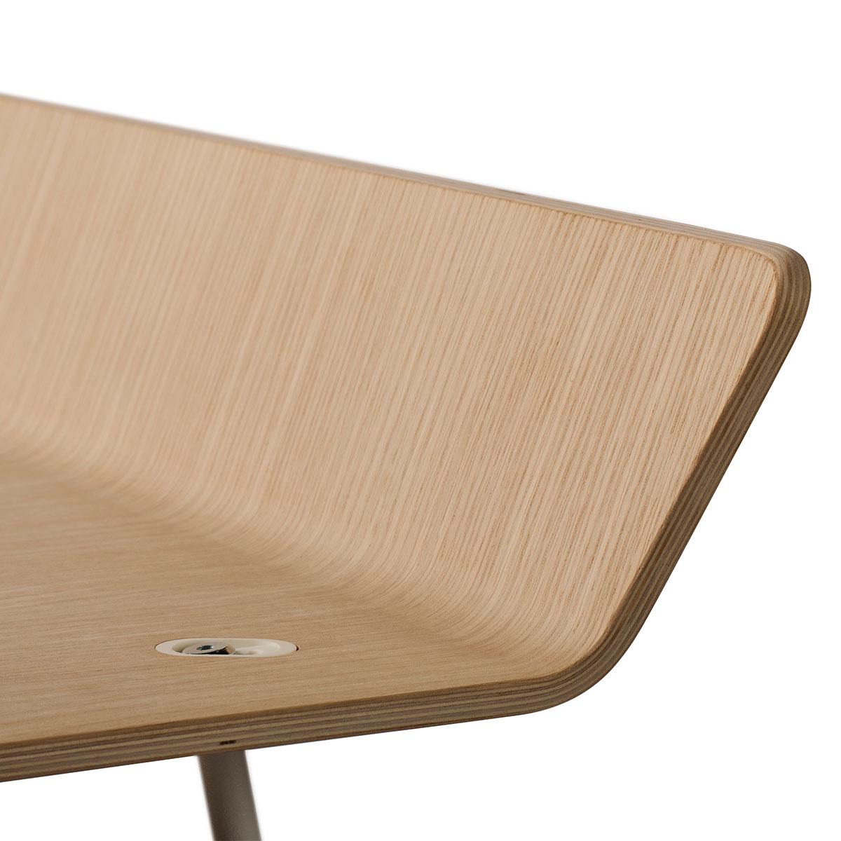 LEANDER - Table À Langer Linea Avec Matelas, Chêne