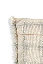 LORENA CANALS - Coussin Tissé Main Bleu Sauge