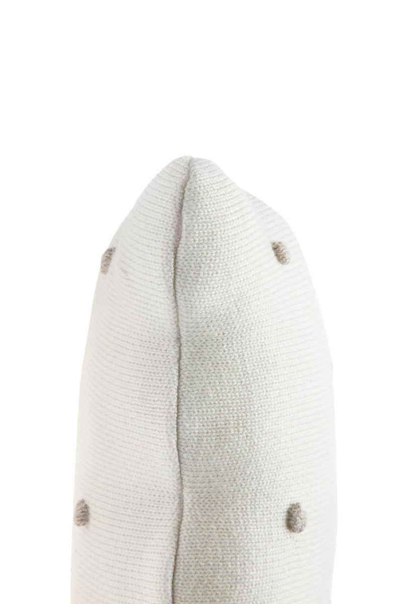 LORENA CANALS - Coussin Tricoté Biscuit Ivoire