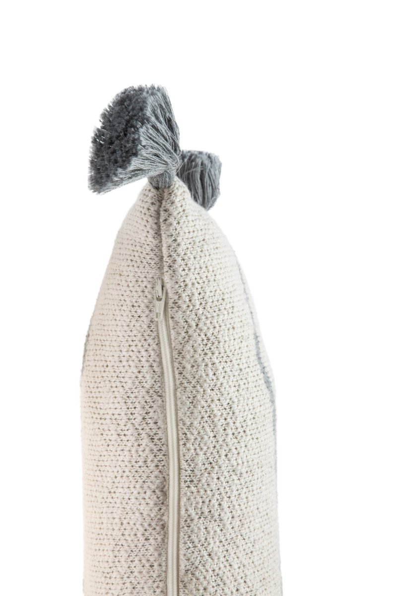 LORENA CANALS - Coussin Tricoté Little Oasis Nat - Gris
