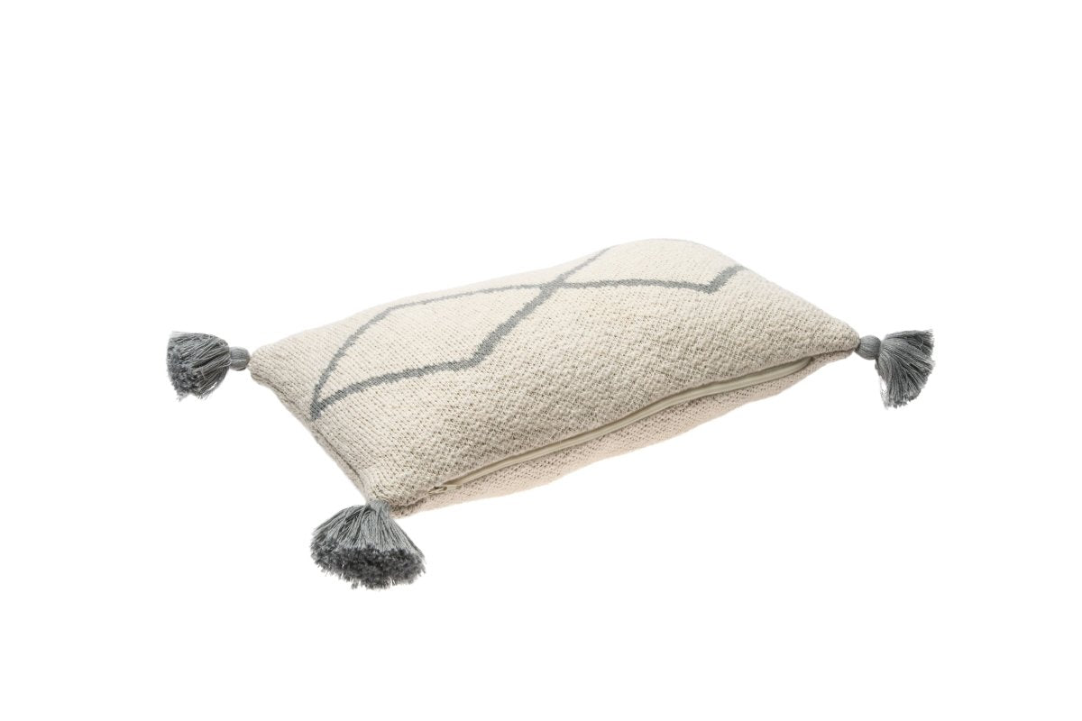 LORENA CANALS - Coussin Tricoté Little Oasis Nat - Gris