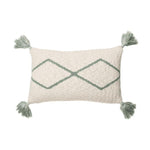 LORENA CANALS - Coussin Tricoté Little Oasis Nat - Indus Blue