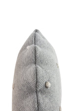 LORENA CANALS - Coussin Tricoté Rond Biscuit Gris