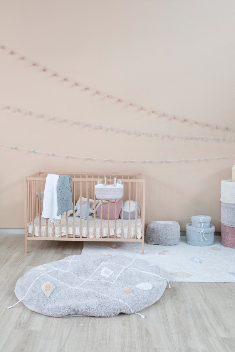 LORENA CANALS - Couverture Bébé Tricotée Biscuit Blanc