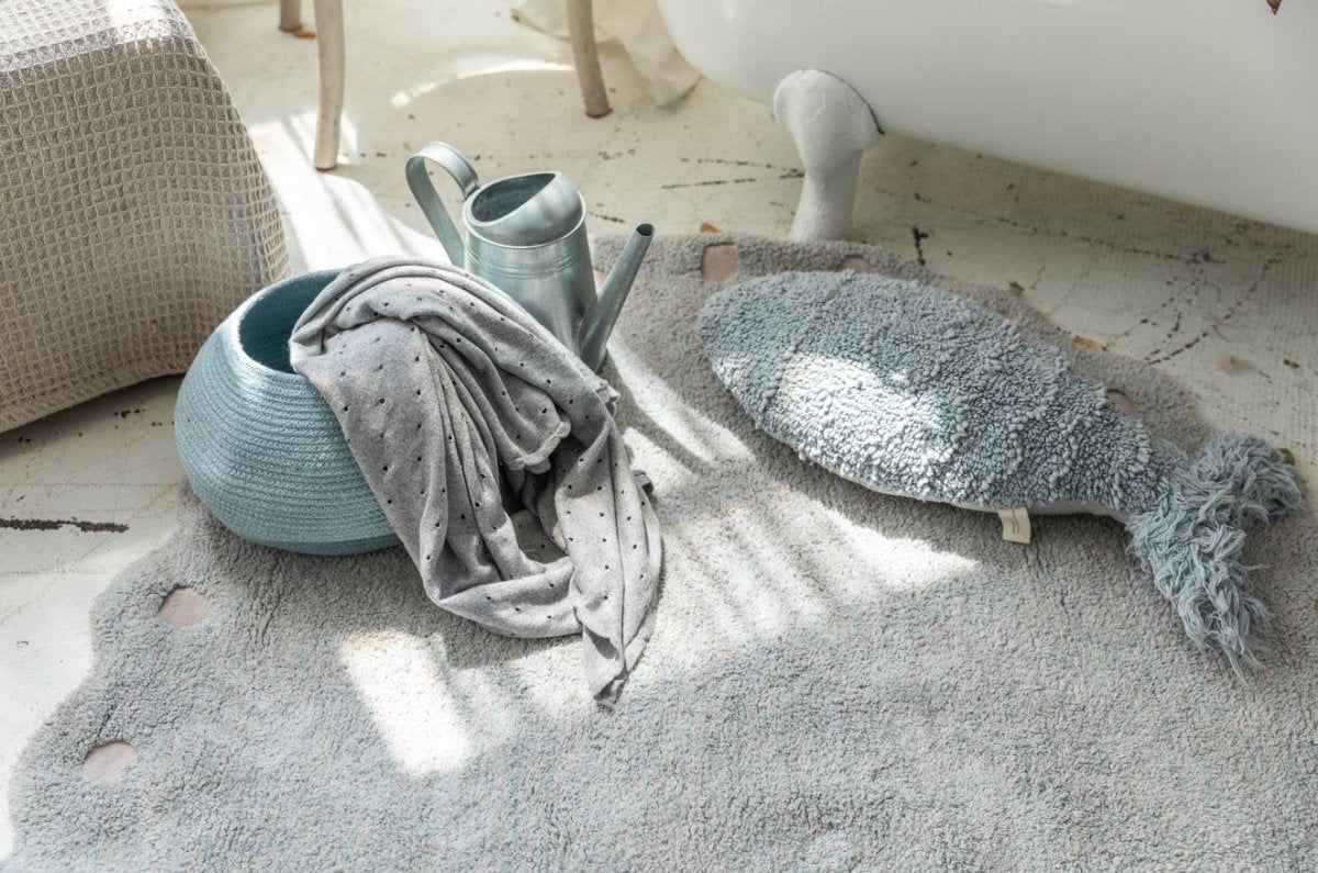 LORENA CANALS - Couverture Bébé Tricotée Biscuit Gris