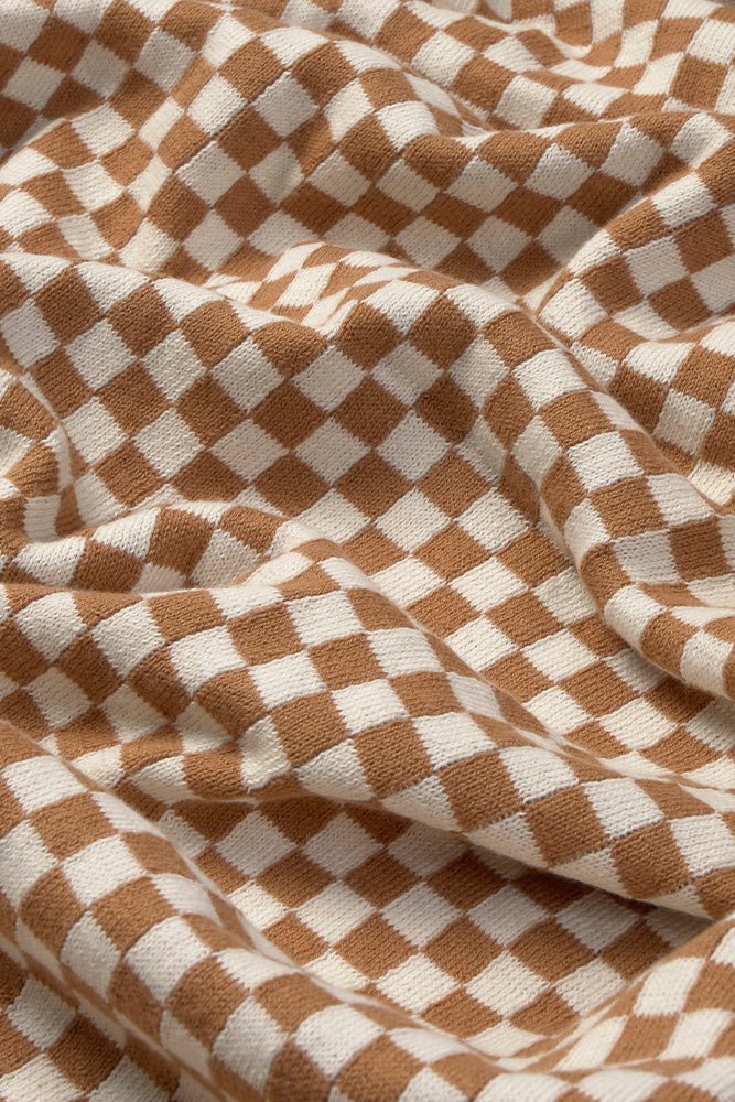 LORENA CANALS - Couverture Tricoté - Carrelage Caramel