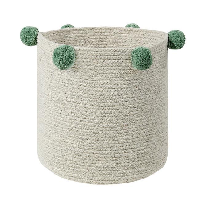LORENA CANALS - Panier de Rangement Bubbly Naturel - Vert