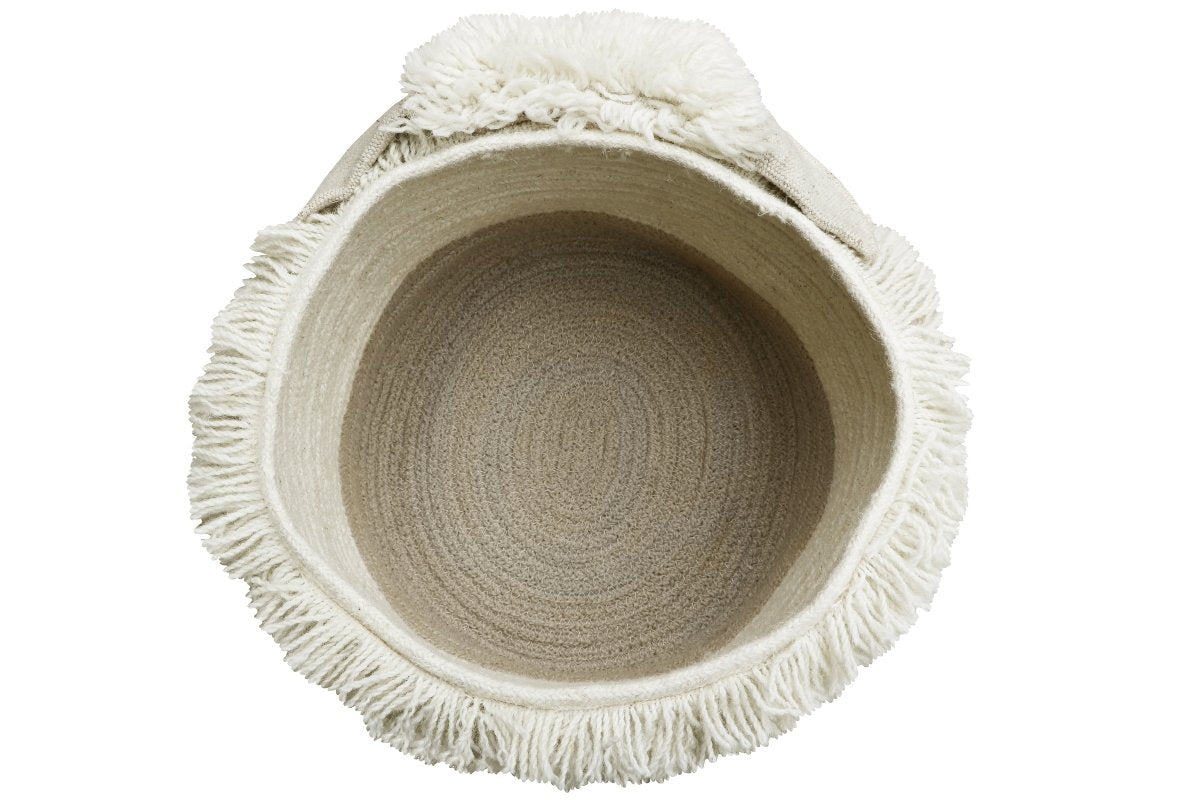 LORENA CANALS - Panier En Laine Mouton Rose Nez