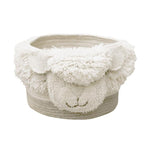 LORENA CANALS - Panier En Laine Mouton Rose Nez