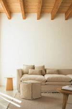 LORENA CANALS - Pouf Tissé Main Beige