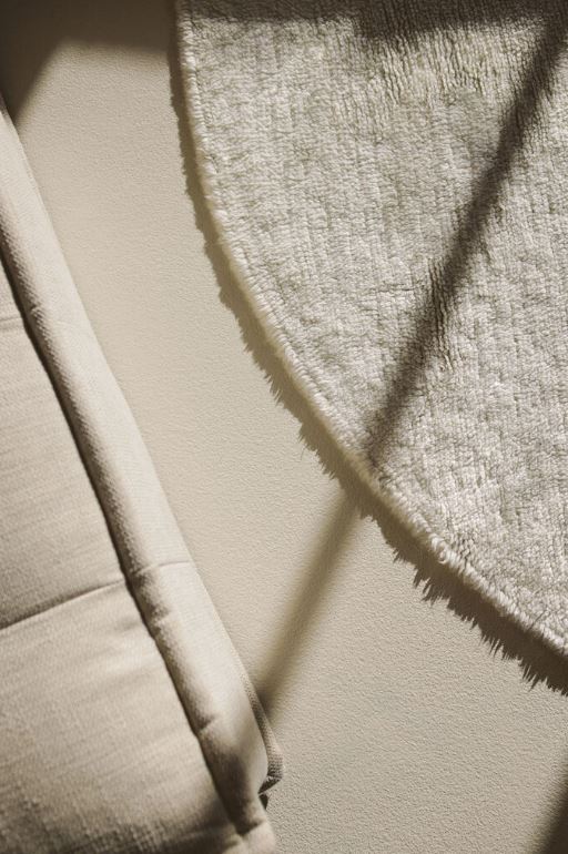 LORENA CANALS - Tapis À Laine Rond Naturel Ø 180 Cm