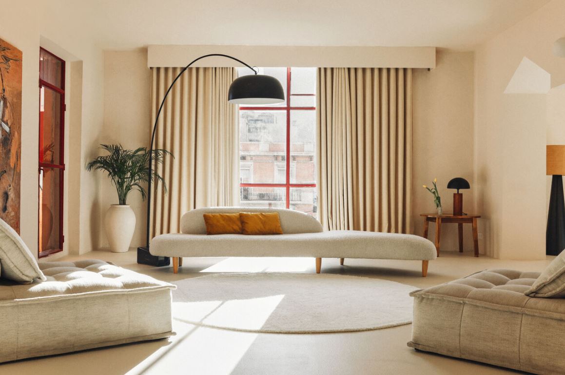 LORENA CANALS - Tapis À Laine Rond Naturel Ø 240 Cm