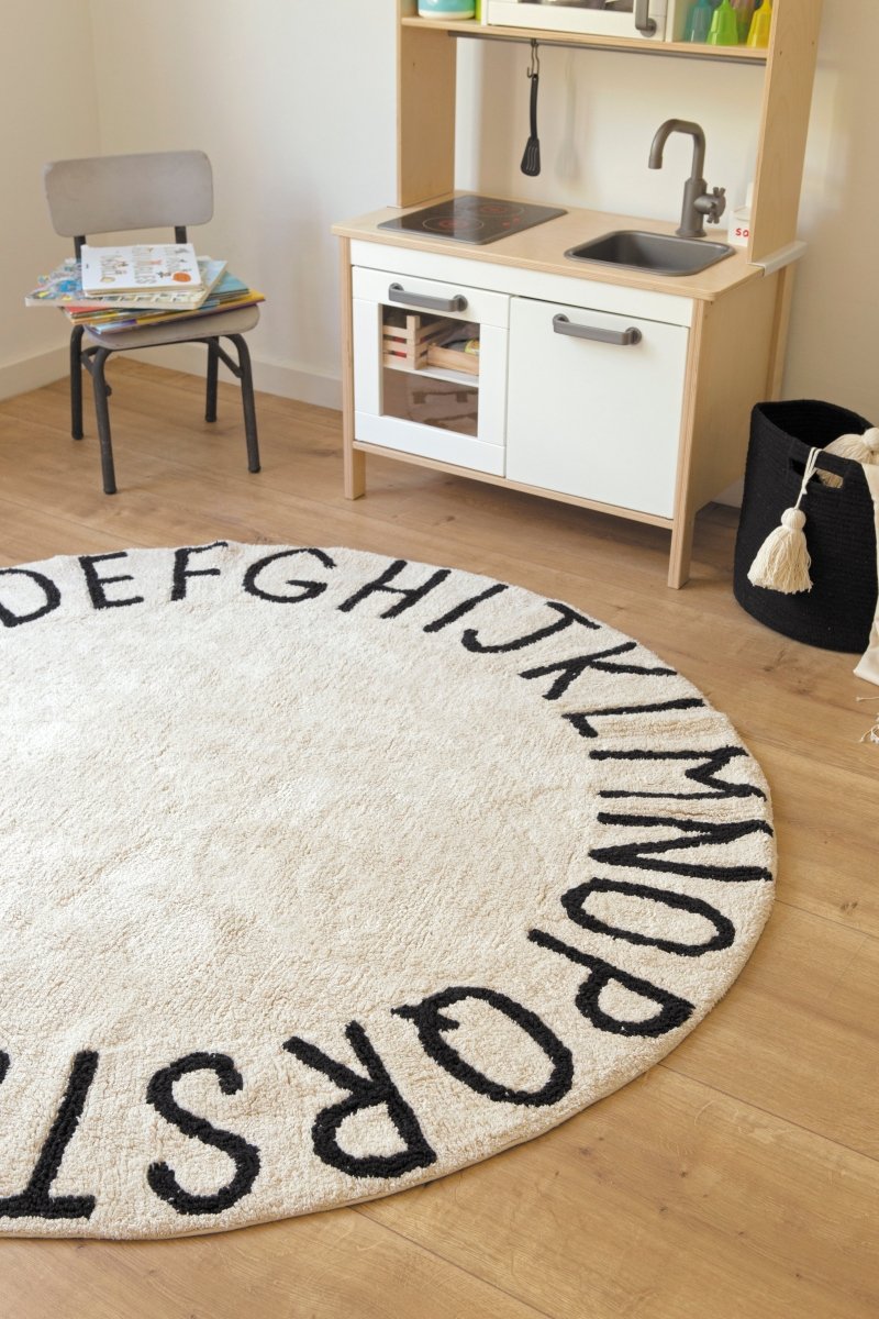 LORENA CANALS - Tapis Abc - Ecru Ø150 Cm