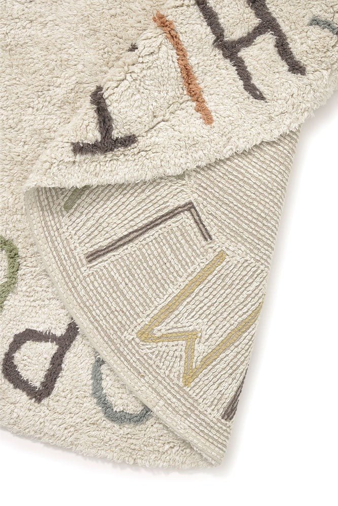 LORENA CANALS - Tapis De Jeu Lavable Abc Couleur Et Lettres Ø 120 Cm