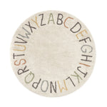 LORENA CANALS - Tapis De Jeu Lavable Abc Couleur Et Lettres Ø 120 Cm